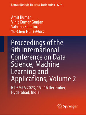 cover image of Proceedings of the 5th International Conference on Data Science, Machine Learning and Applications; Volume 2